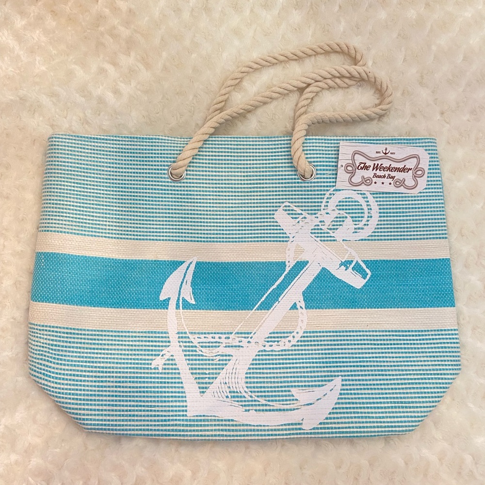 NWT Anchor Beach Bag Woven of 100% Paper!